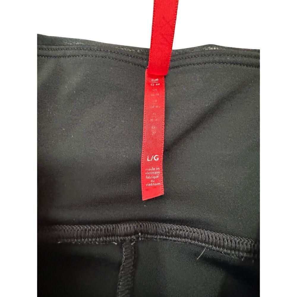 Spanx Faux Leather Leggings High Waisted Smoothing Sleek Black Size Large - Picture 7 of 9